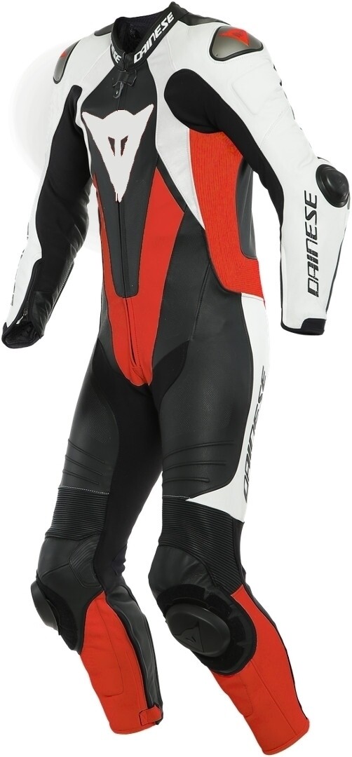 

Dainese Laguna Seca 5 Один кусок перфорированный мотоцикл Кожаный костюм, черный/белый/красный