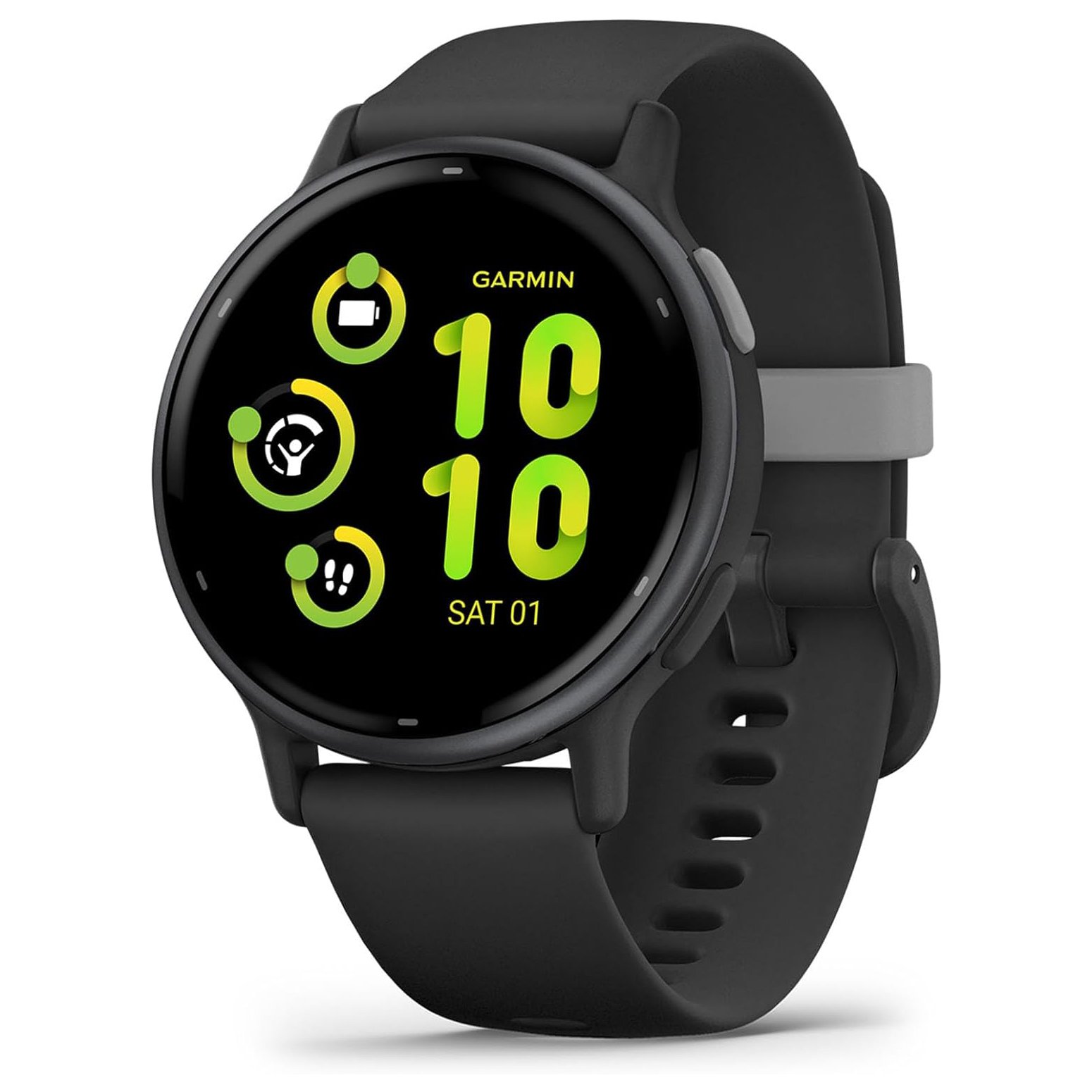 Умные часы Garmin vívoactive 5, 010-02862-10, 42.2 мм, GPS, черный - фото