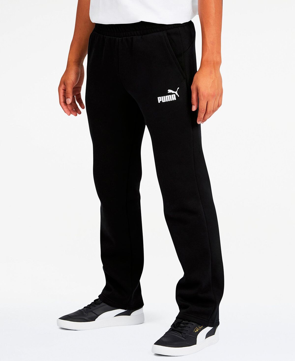 

Мужские открытые брюки из флиса Puma, черный