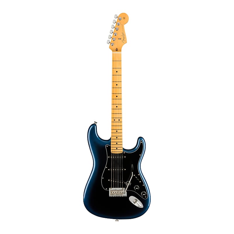 цена 6-струнная электрогитара Fender American Professional II Stratocaster для правой руки (кленовый гриф, Dark Night) Fender American Professional II Stratocaster Electric Guitar (Maple, Dark Night)
