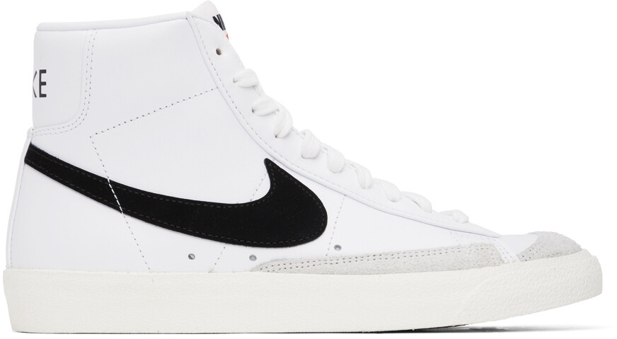 

Бело-черные кроссовки Blazer Mid '77 Vintage Nike