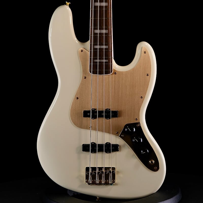 

Squier 40th Anniversary Gold Edition Jazz Bass - Olympic White