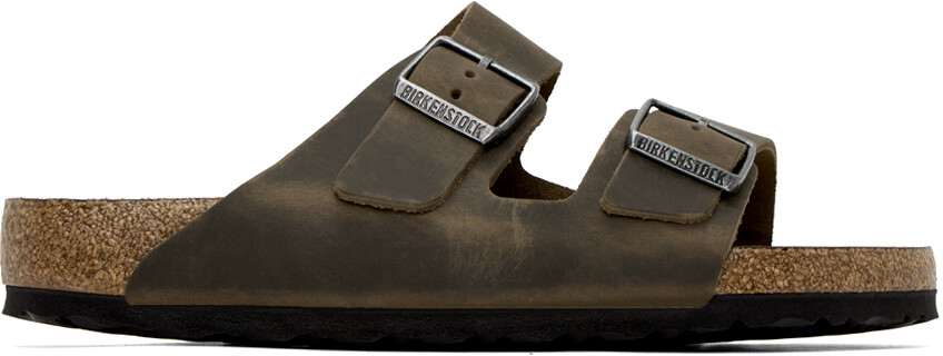 

Коричневые сандалии Arizona с мягкой стелькой Birkenstock
