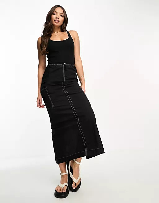 

Платье Asos Design Tall, черный