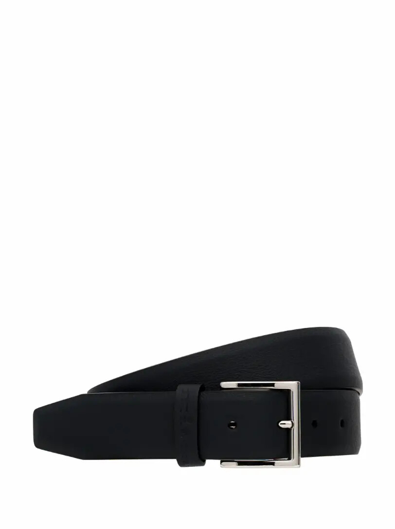 

Кожаный ремень с логотипом Kiton