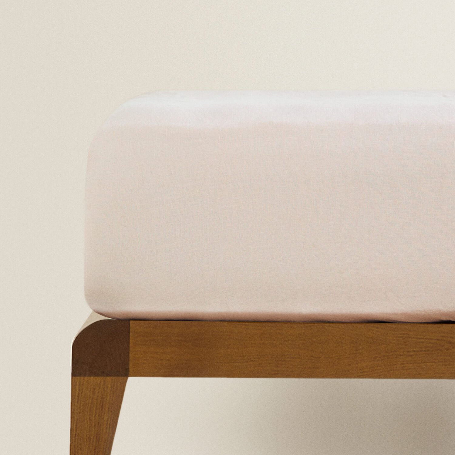 Простыня на резинке Zara Home Children’s Washed Linen, розовый простыня натяжная однотонная из стираного льна 160 x 200 см зеленый