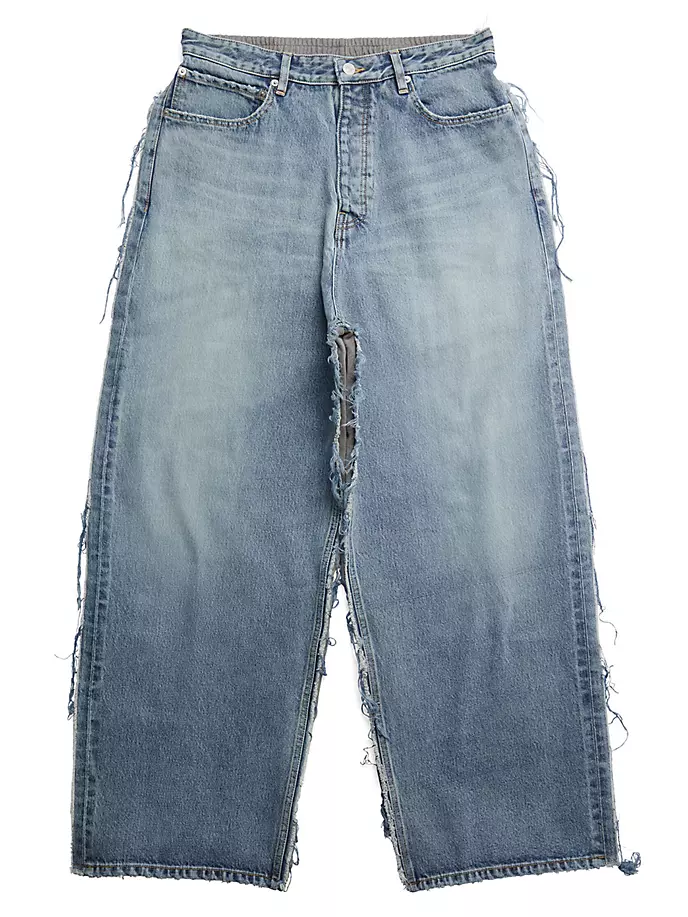 

Гибридные мешковатые брюки Balenciaga, синий