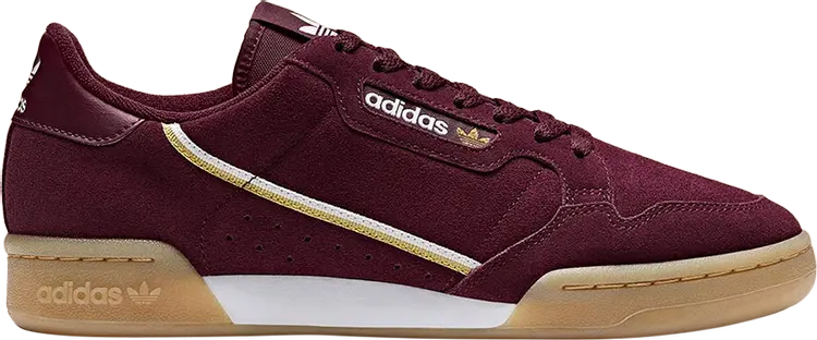 

Кроссовки Adidas Continental 80 Suede 'Maroon', красный