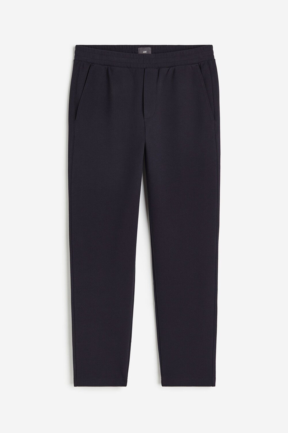 

Брюки H&M Wide Slim Fit Twill, темно-синий