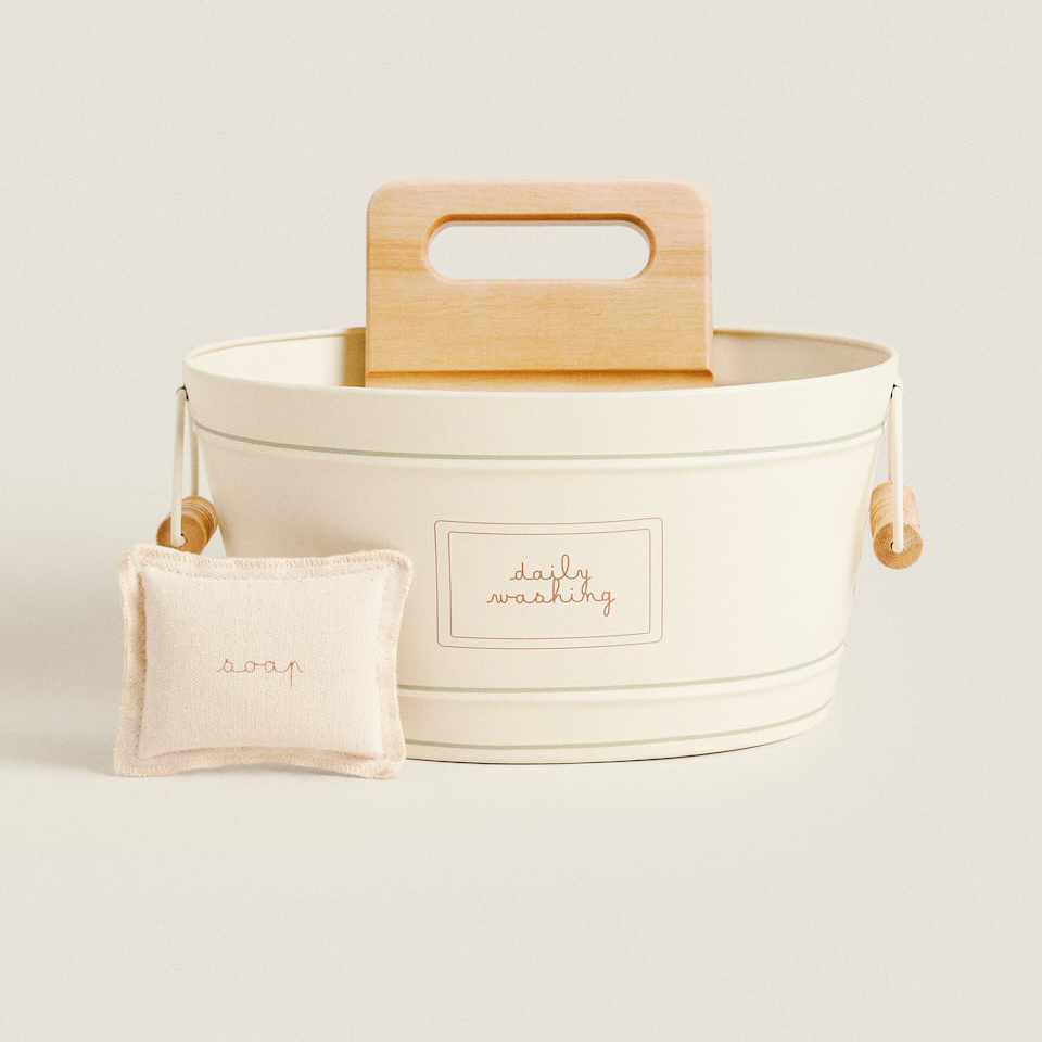 Игрушечный набор для стирки белья Zara Home Laundry set, 3 предмета, мультиколор фотографии