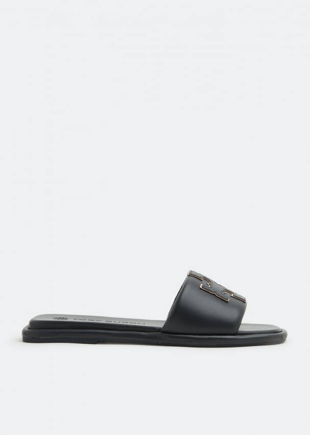 

Шлепанцы TORY BURCH Double T sport slides, синий