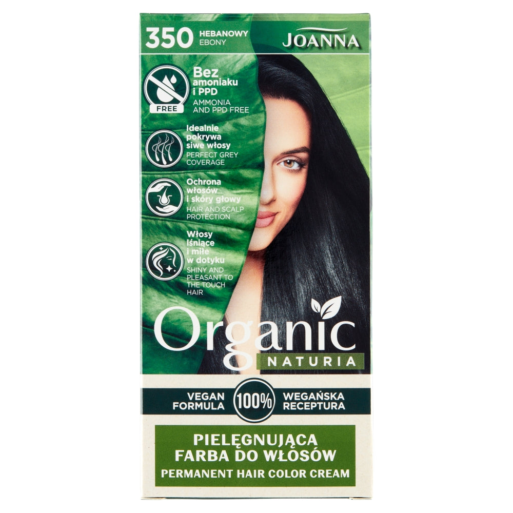 Joanna Naturia Organic питательная краска для волос 350 Черное дерево краска для волос palette naturia 3 68 шоколадный каштан
