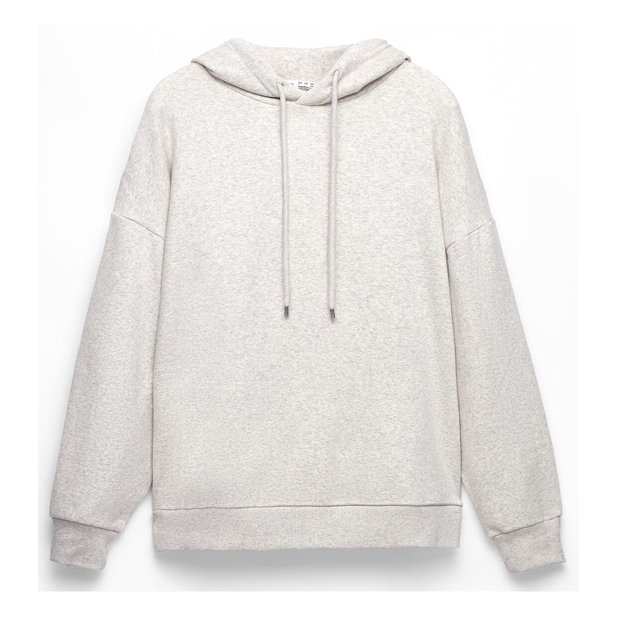 

Худи Oysho Warm-interior Oversize, меланжевый экрю