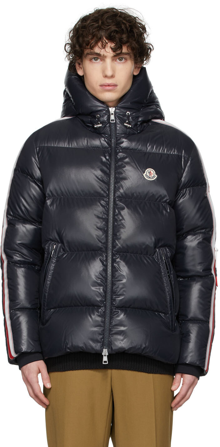 

Темно-синяя пуховая куртка Dincer Moncler, Синий