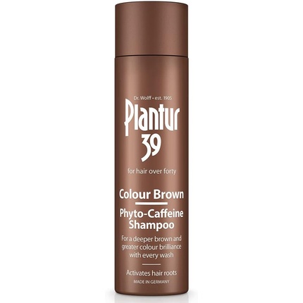 Шампунь с кофеином для коричневых волос для брюнеток 250мл, Plantur 39