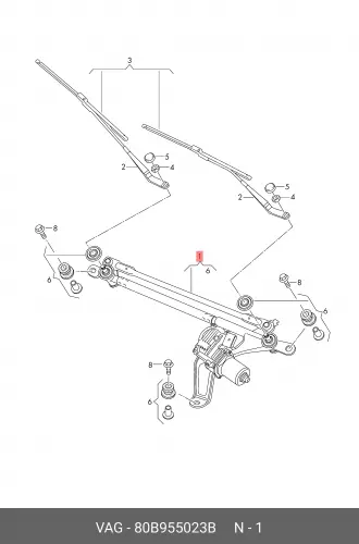 

Узел привода 80B955023B VAG