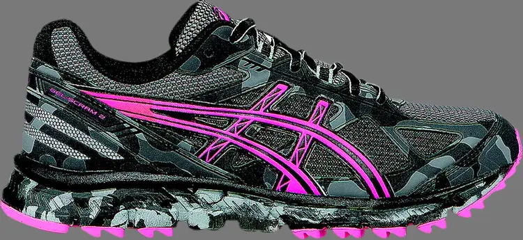

Кроссовки wmns gel scram 2 'titanium hot pink camo' Asics, серый