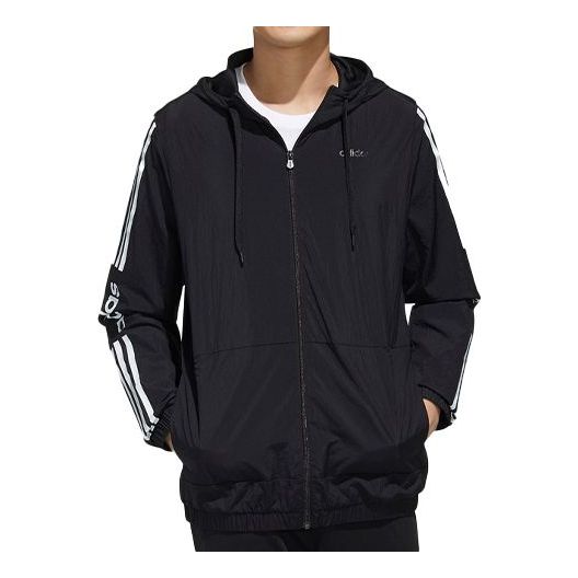 Куртка adidas neo Sports Loose Hooded Jacket Black, черный