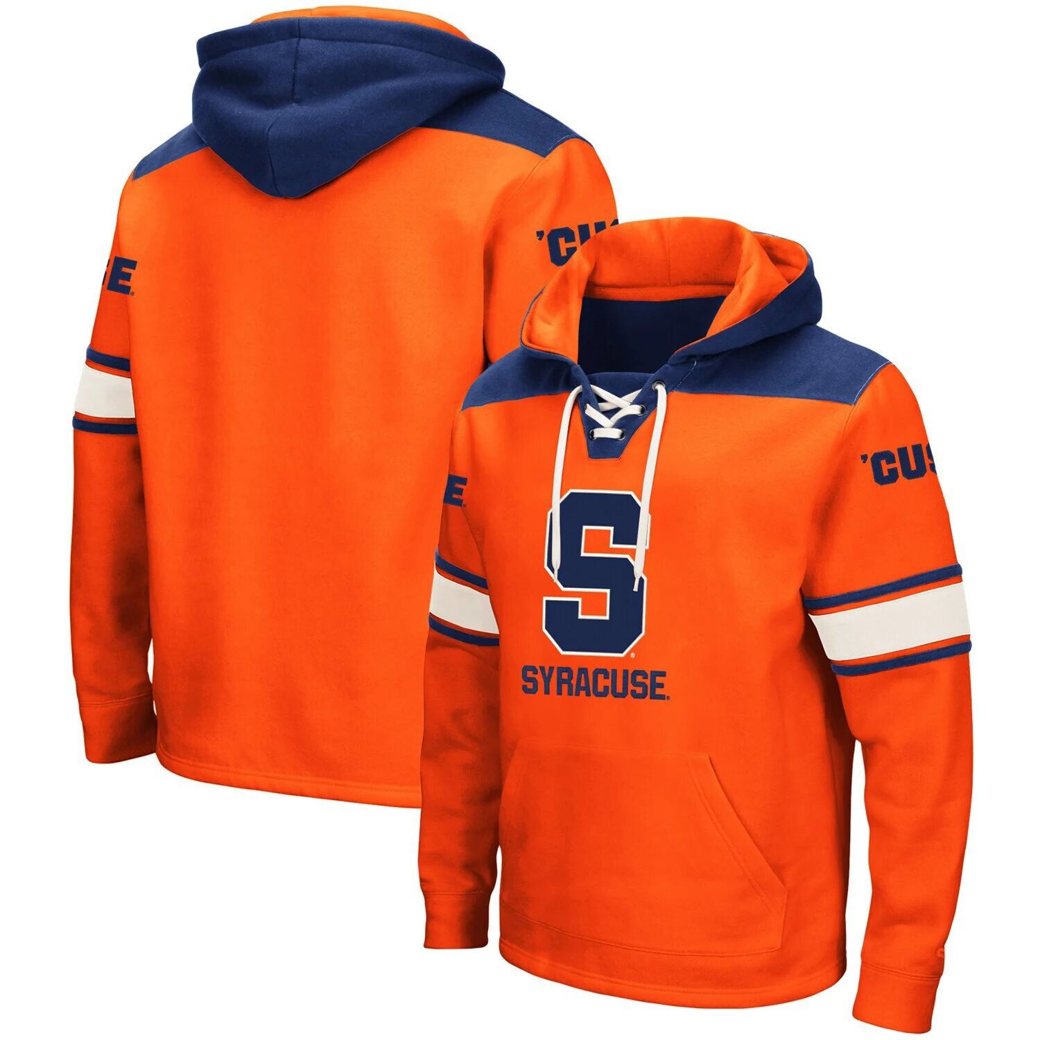 

Мужской оранжевый пуловер с капюшоном на шнуровке Syracuse Orange 2.0 Colosseum
