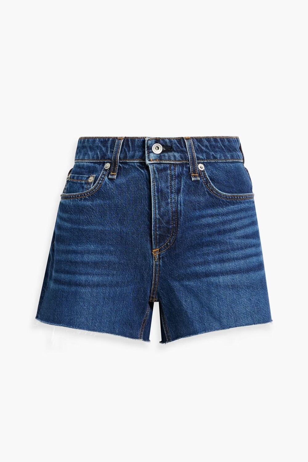 

Джинсовые шорты Dre с потертостями Rag & Bone, средний деним