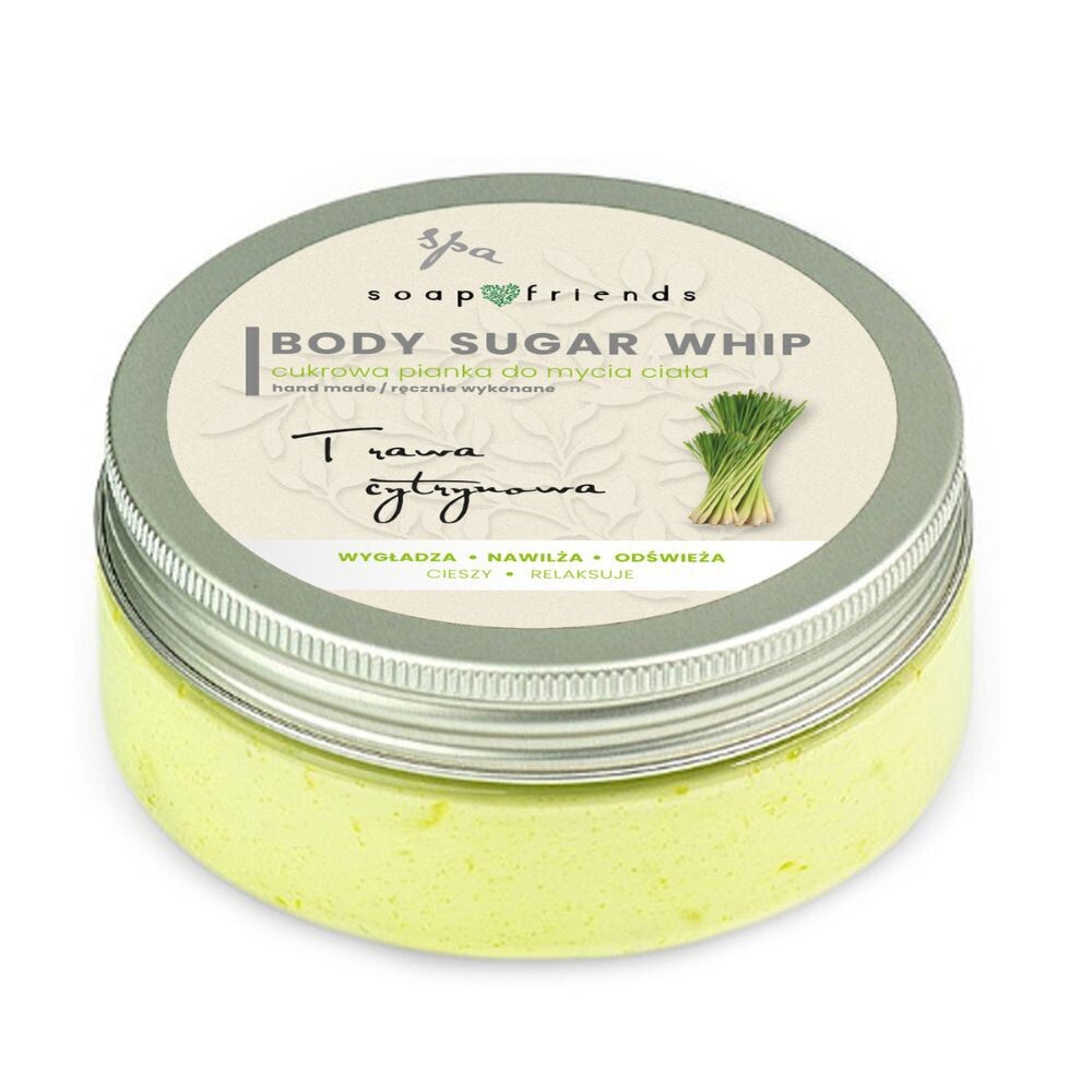 

Пенка для мытья тела с сахаром и лемонграссом Soap&Friends Body Sugar Whip, 200 гр