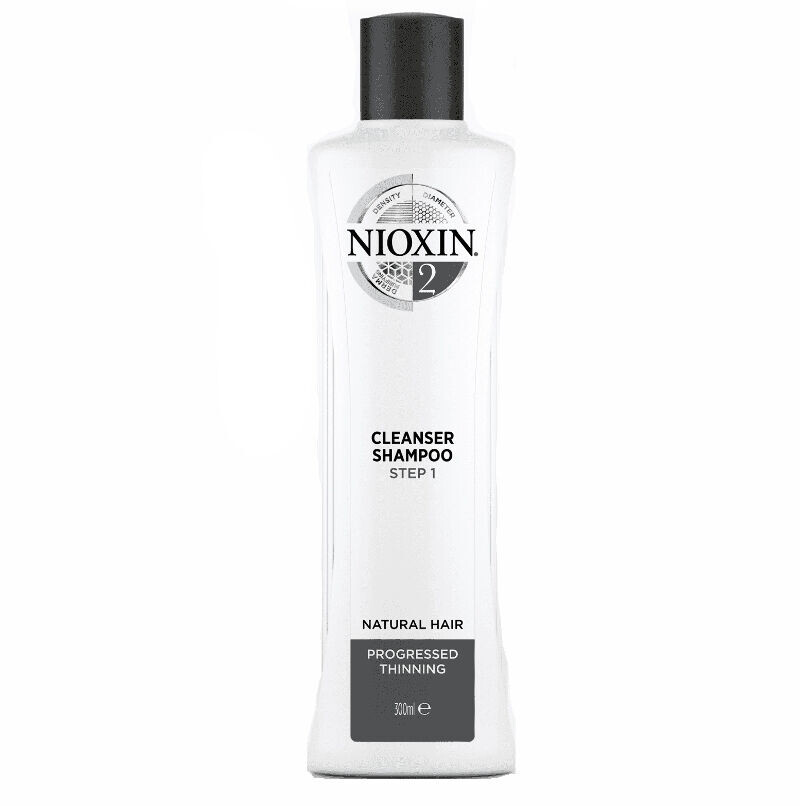 

Nioxin System 2 шампунь против выпадения волос для натуральных и редеющих волос, 300 мл