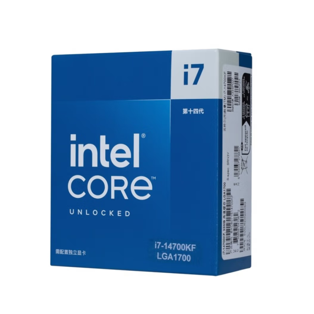 Процессор Intel Core i7-14700KF BOX (без кулера), LGA 1700 процессор intel core i7 10700 box без кулера
