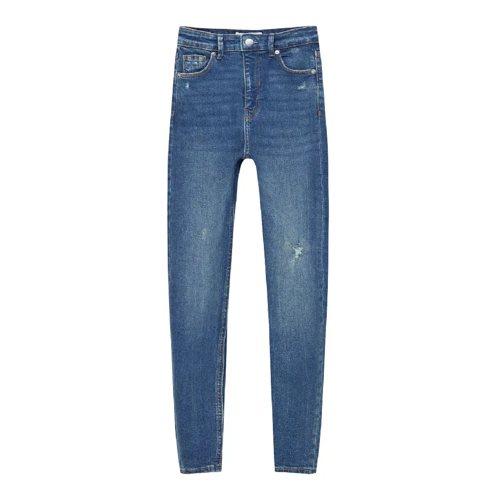 

Джинсы Pull&Bear High Waisted Skinny, синий