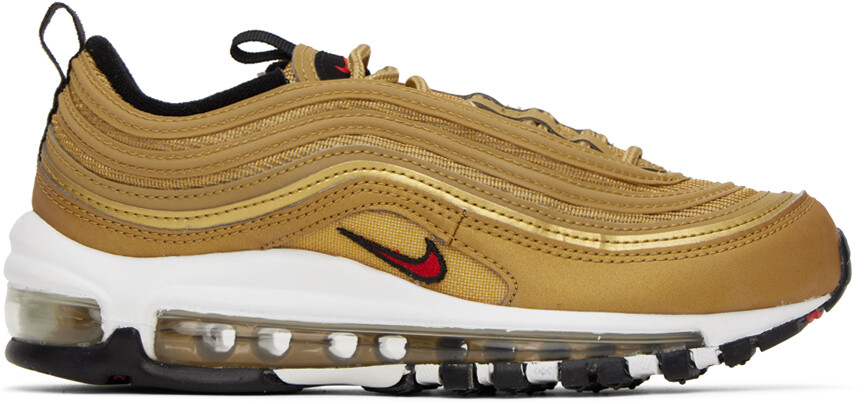 

Золотой Кроссовки Air Max 97 Golden Bullet Nike, Желтый;коричневый