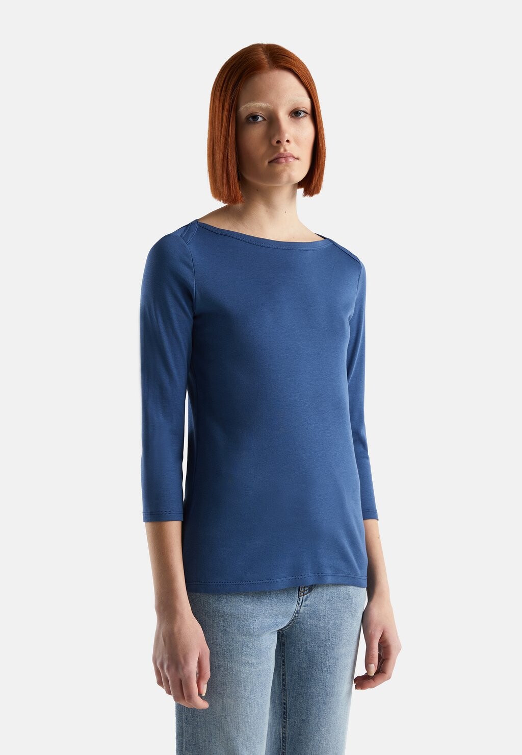 

Рубашка с длинным рукавом United Colors of Benetton, синий