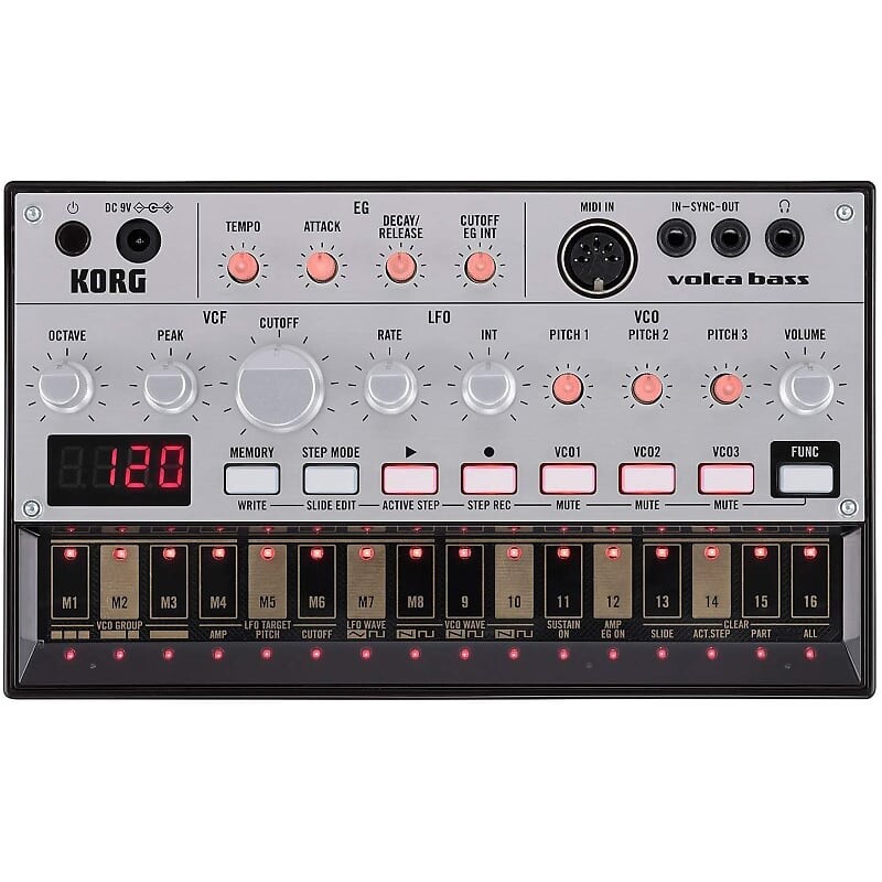 

Korg Volca Bass Analog Bass Synth Module and Sequencer