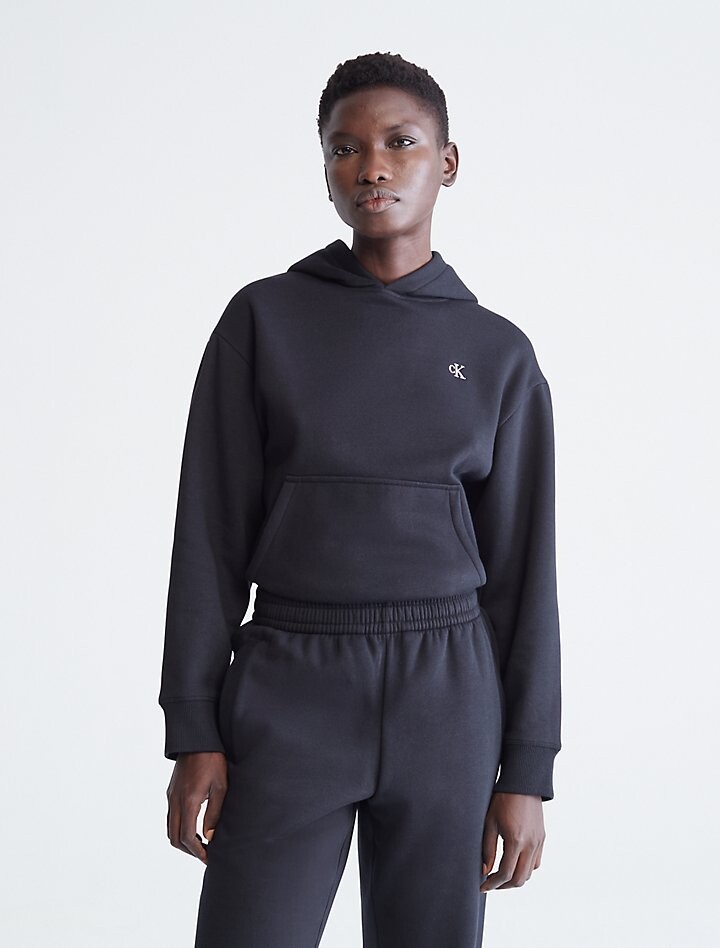 

Худи из флиса с логотипом Archive Calvin Klein, черный
