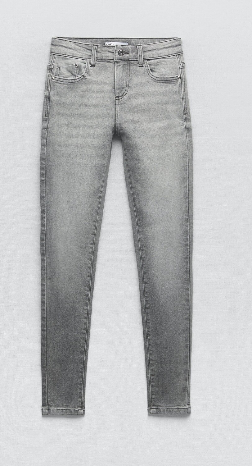 

Джинсы Zara Z1975 Mid-rise Skinny, светло-серый