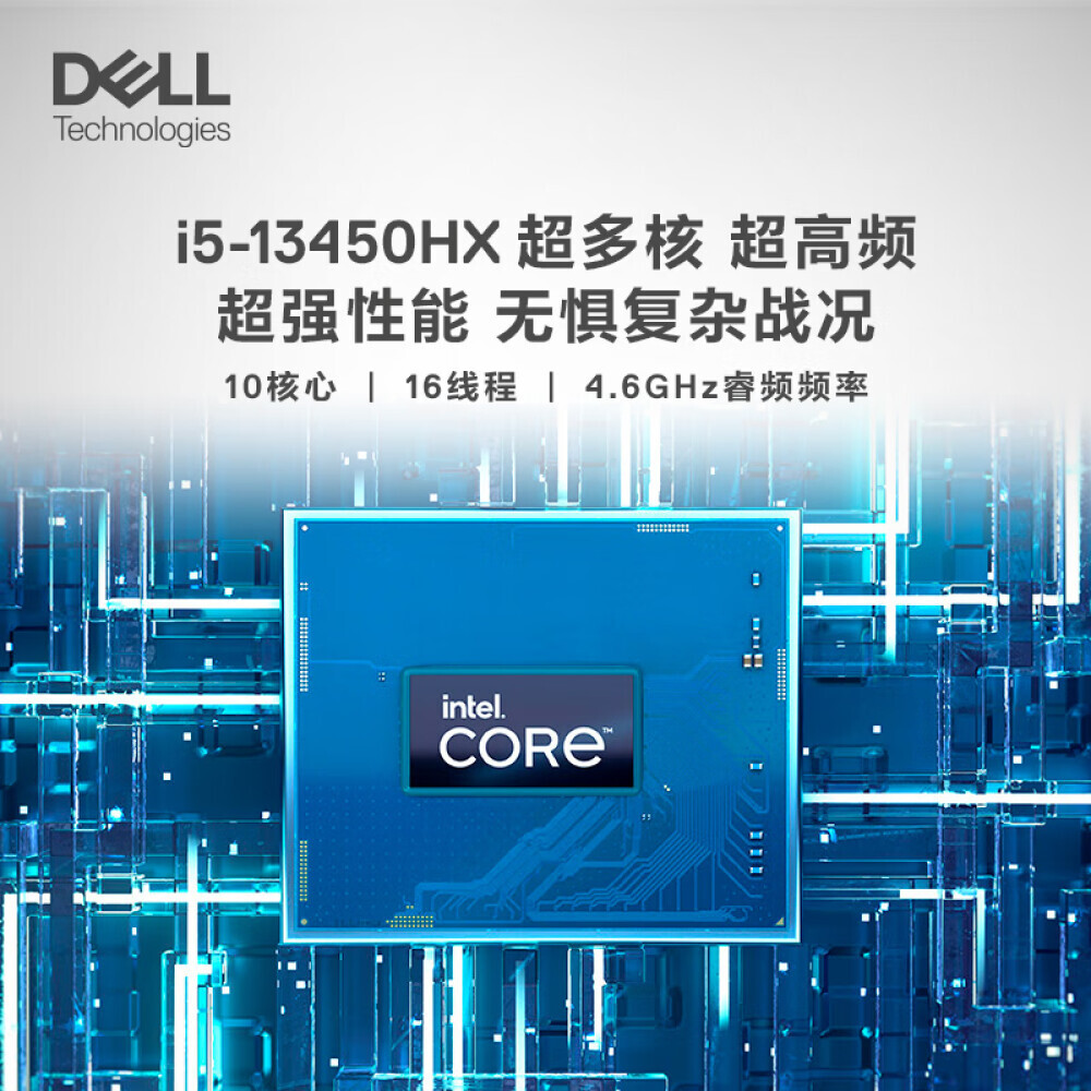 

Ноутбук игровой DELL 2023 G15 15,6" 13-е поколение i5-13450HX 16G DDR5 512G RTX4050 165Hz, черный