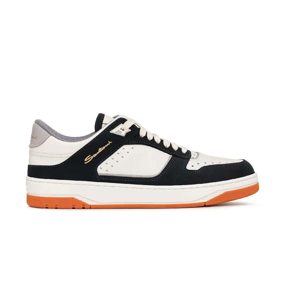 

Кожаные кроссовки Santoni, черный/кремовый