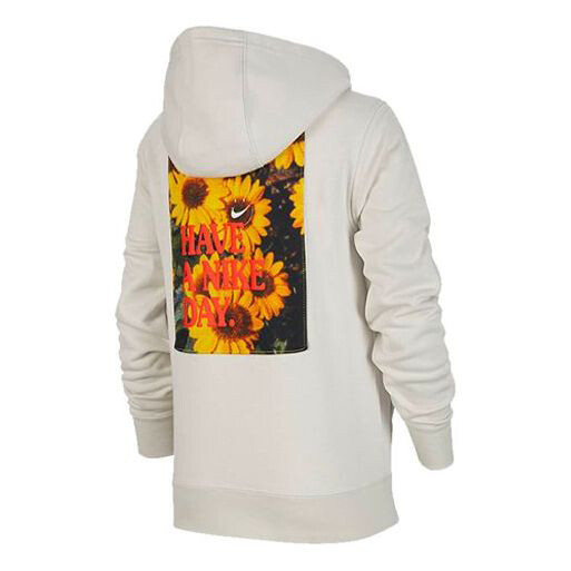 

Толстовка Nike B Nike Sportswear HBR STMNT HOODED PO LIGHT BONE, Белый