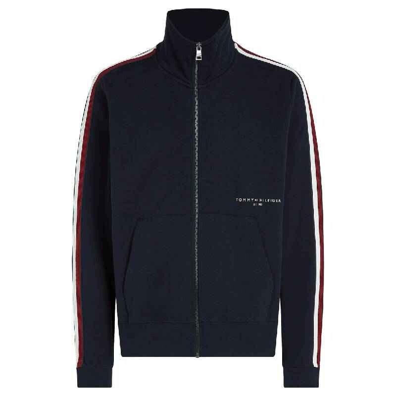 

Толстовка Tommy Hilfiger Stripe Tape Zip, темно-синий