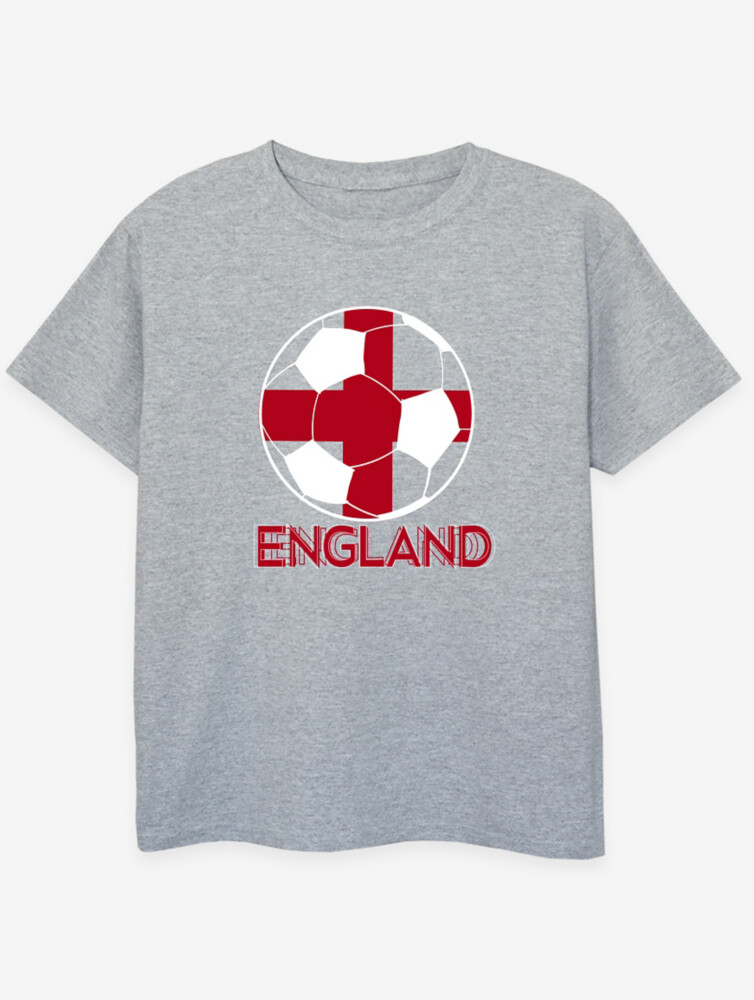 

NW2 Football England Football Детская серая футболка с принтом George., серый