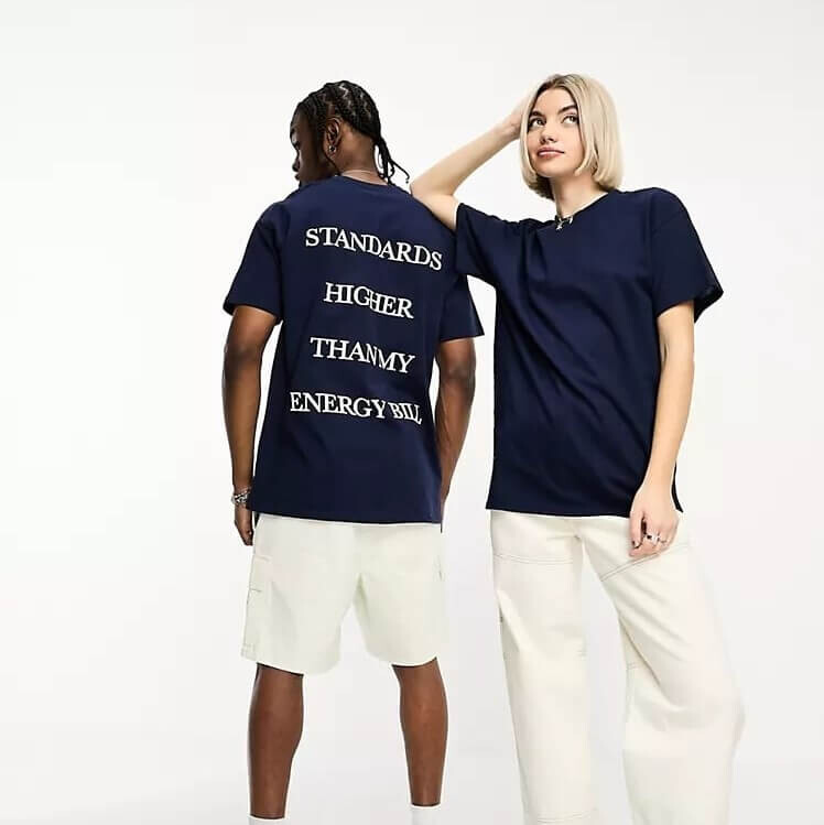 

Футболка Collusion Slogan Unisex High Standards, синий