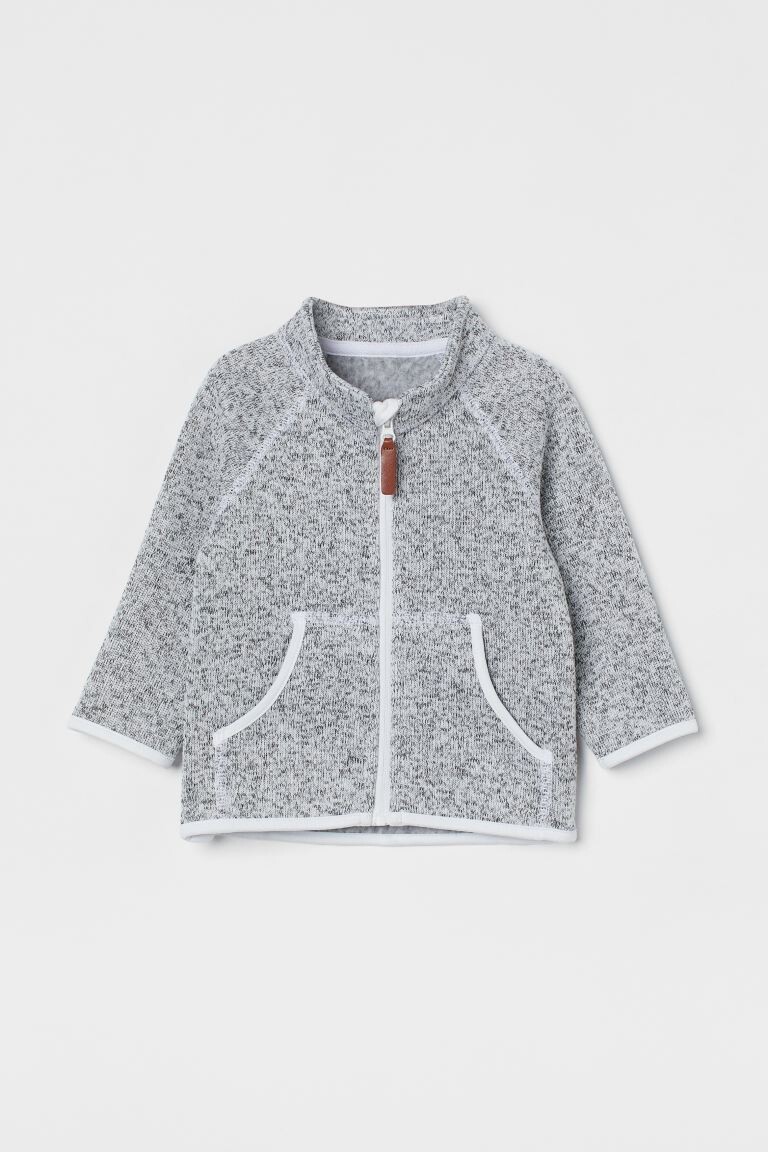 

Толстовка из флиса H&M, светло-серый меланж