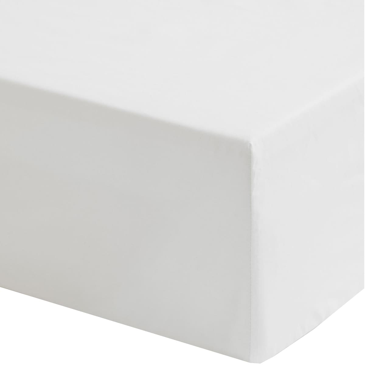 Простыня на резинке H&M Home Cotton Percale Fitted 140х200, белый