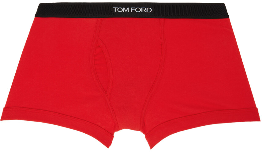 

Красные эластичные трусы-боксеры TOM FORD