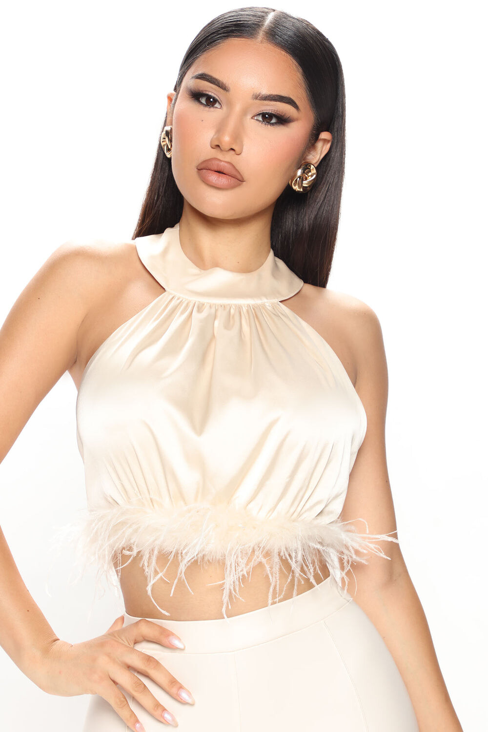 

Топ Fashion Nova T8720, шампанское