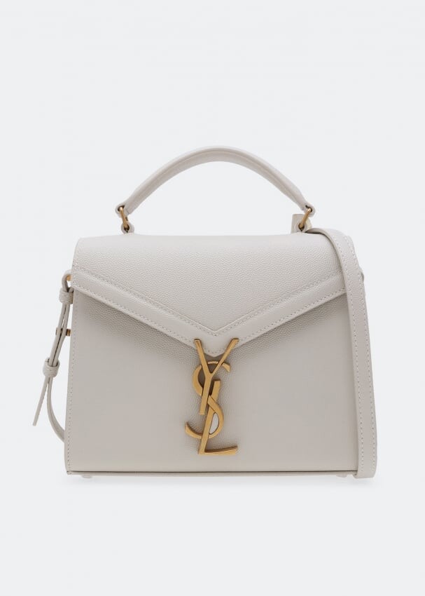 

Сумка SAINT LAURENT Cassandra mini top handle bag, белый