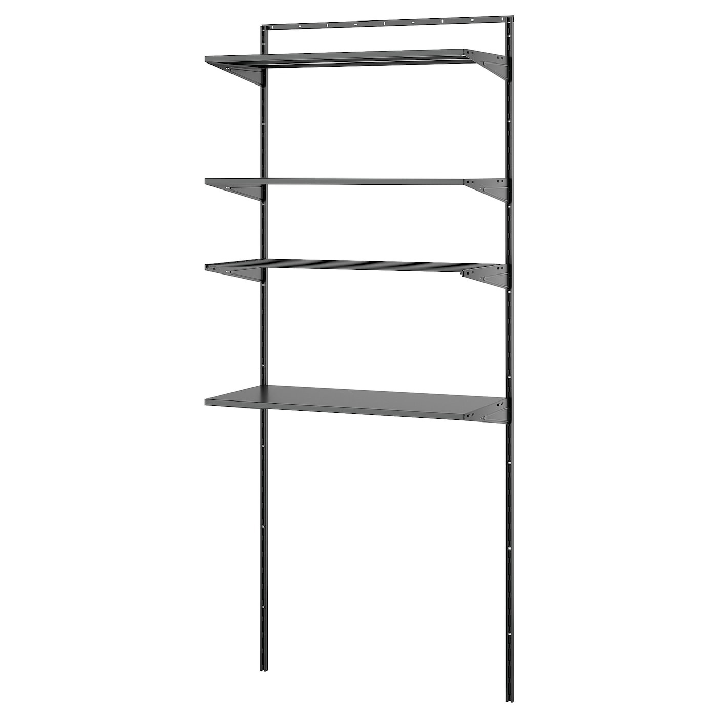 Комбинация для прачечной Ikea Boaxel, 82x40x201 см, темно-серый