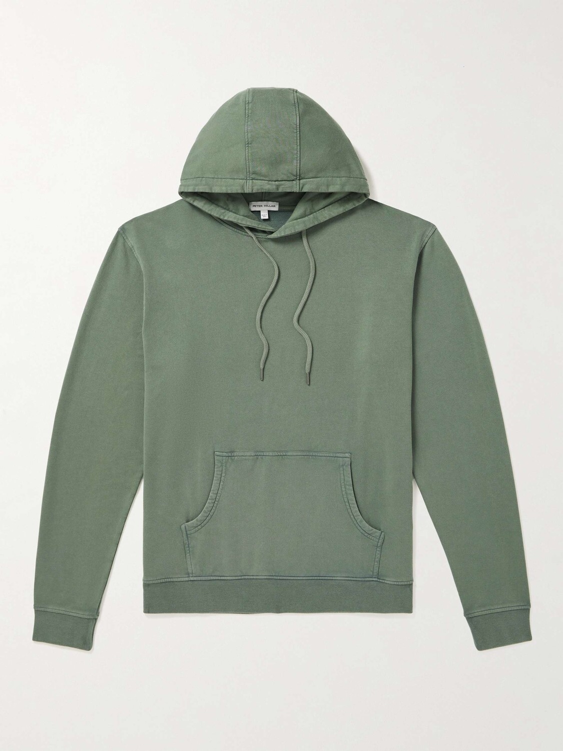 

Худи из смесового хлопкового джерси Lava Wash PETER MILLAR, зеленый