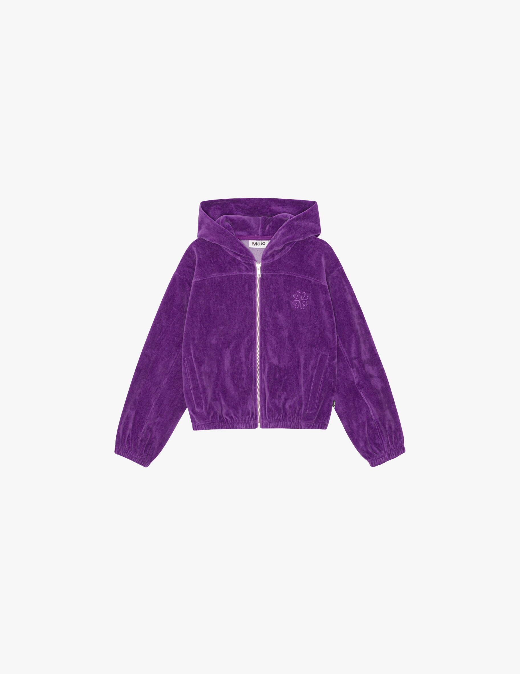 цена Хлопковый свитер Molo, фиолетовый