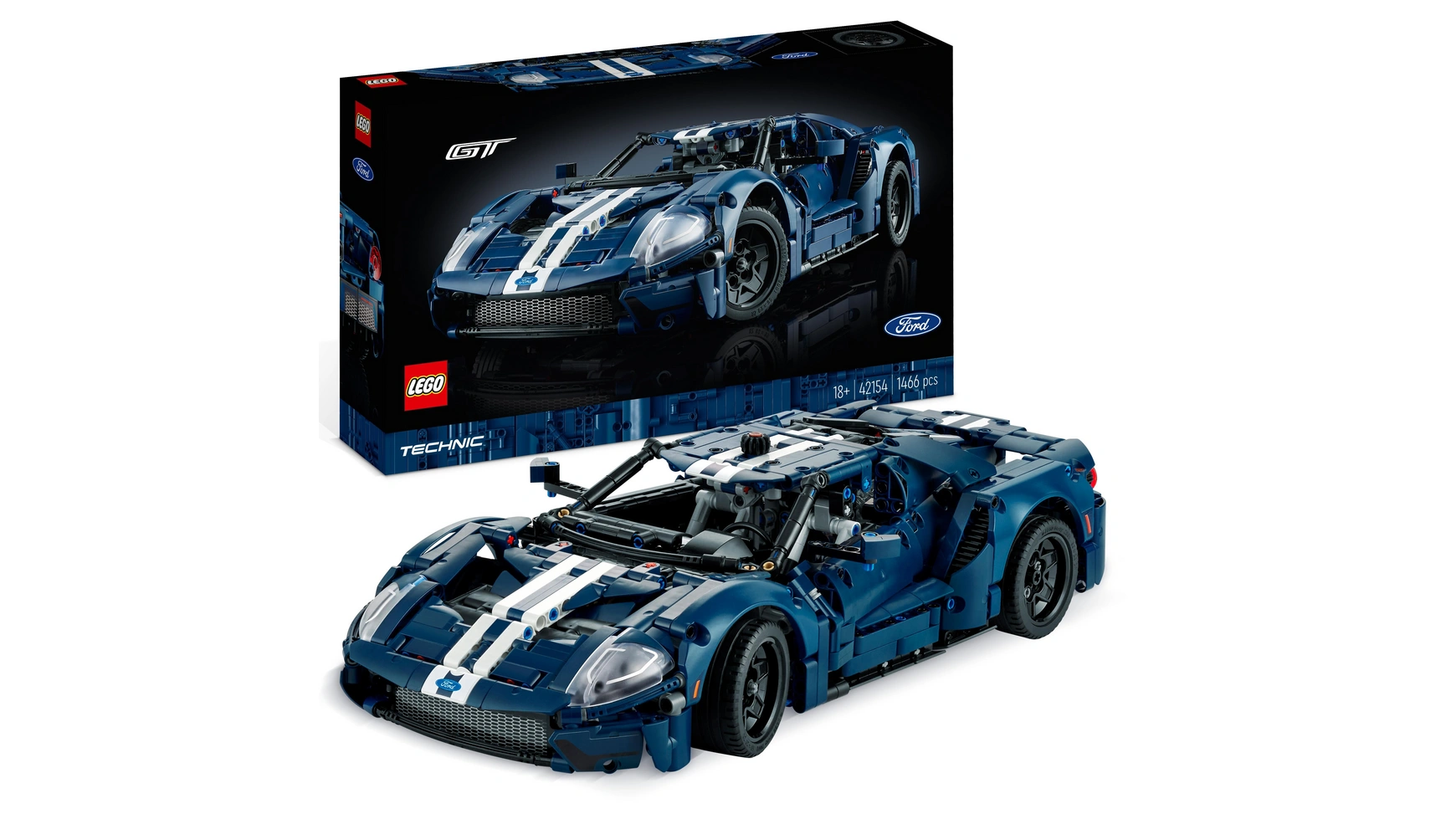 цена Lego Technic Модель автомобиля Ford GT 2022 для взрослых