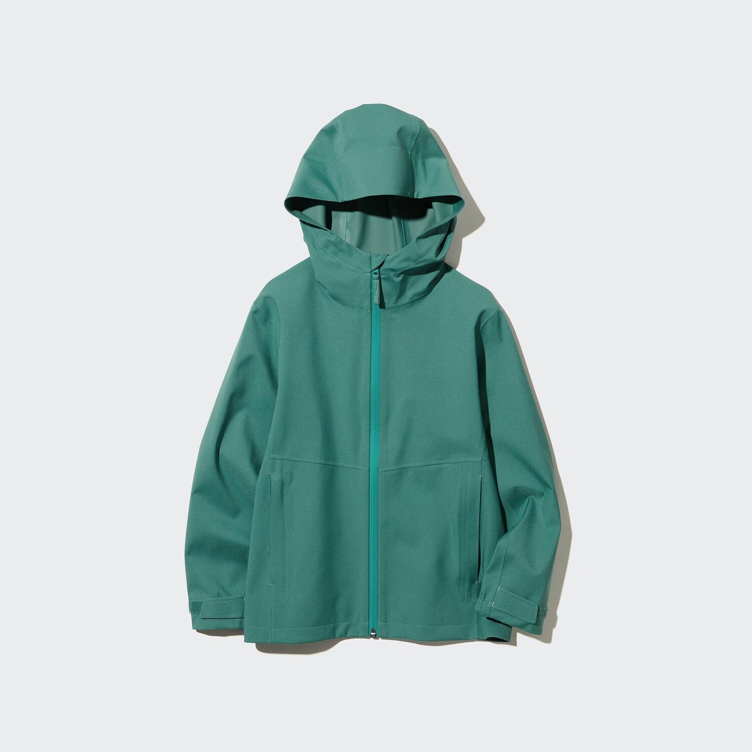 

Парка Uniqlo детская водонепроницаемая с капюшоном, зеленый