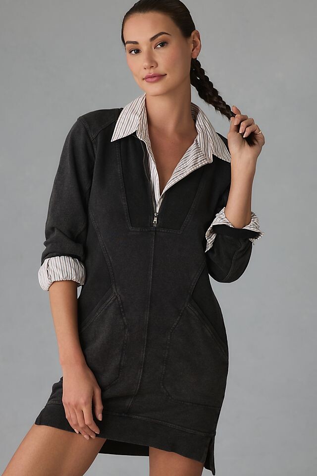 

Мини-платье Anthropologie Meru Daily Practice, черный